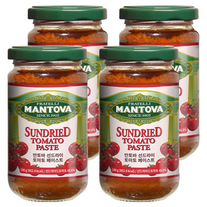 만토바 선드라이 토마토 페이스트 소스, 190g, 4개