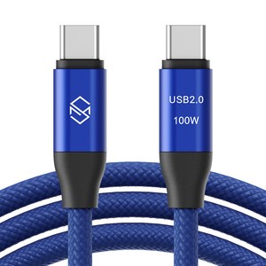 신지모루 E Marker 칩 100W C to C PD 초고속충전 케이블