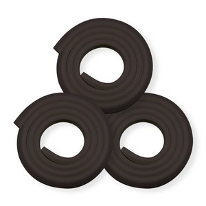 아가드 모서리 보호대 고급형, 34 x 34 x ..., 코코넛, 3개