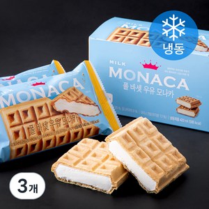 폴바셋 우유 모나카 (냉동), 140ml, 3개입, 3개