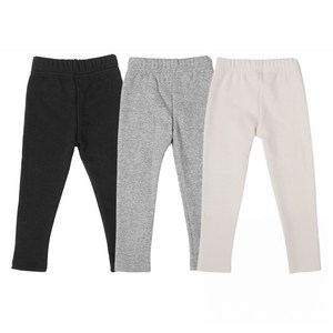 베이스알파에센셜 키즈 아동용 융털 안감 레깅스 3종 세트