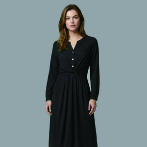 온앤온 여성용 허리꼬임 뒷밴딩 원피스