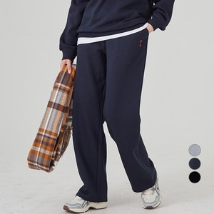 ELLE PARIS 여성용 자수 그래픽 기모 스웻팬츠 EIFFEL TOWER