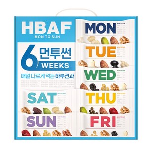 바프 먼투썬 6주 하루견과, 840g, 1개