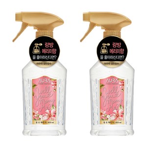 아우라 섬유 향수 본품, 윌유메리미, 400ml, 2개