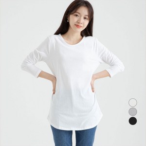 캐럿 여성용 긴팔 레이어링 티셔츠