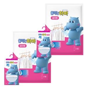 물먹는하마 습기제거제 걸이형 5개입, 1.25kg, 2개
