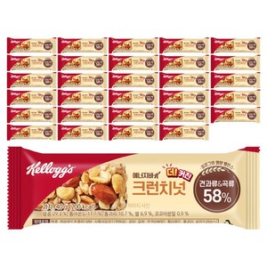 켈로그 에너지바K 크런치넛, 40g, 30개