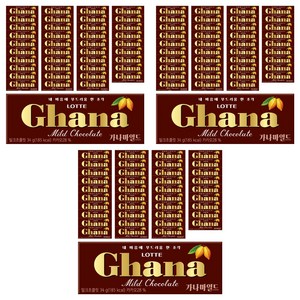 가나 마일드 밀크 초콜릿, 34g, 120개