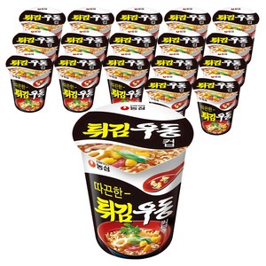 튀김우동 컵면, 62g, 18개