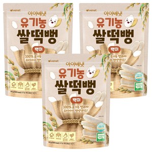 아이배냇 유아용 유기농 쌀떡뻥 30g, 백미, 30g, 3개