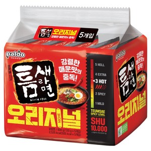틈새라면 빨계떡 120g, 5개, (1팩)