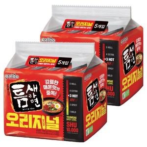 틈새라면 빨계떡 120g, 10개, (5개입 X 2팩)