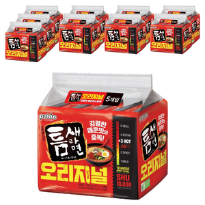 틈새라면 빨계떡 120g, 50개, (1팩)