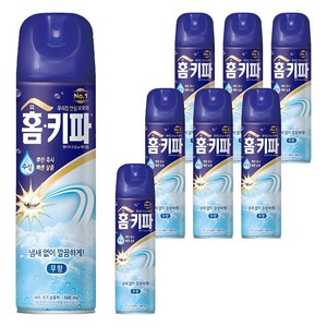 홈키파 에어졸 무향 모기 파리 살충제, 500ml, 8개