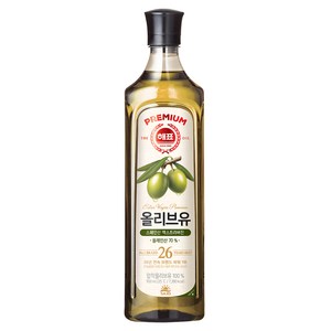 해표 압착 올리브유, 900ml, 1개