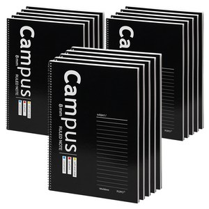 포포팬시 캠퍼스 노트 3, 블랙, 15개