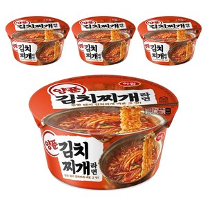 하림 양푼김치찌개라면 컵 102g, 4개