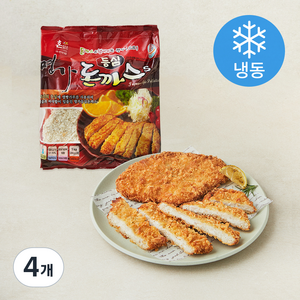 혼담은 등심명가돈까스s 5입 (냉동), 1kg, 4개