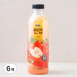 썬업 사과 주스, 750ml, 6개