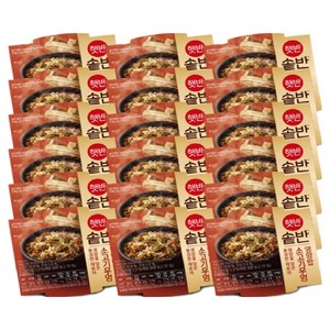 햇반 솥반 소고기우엉밥, 200g, 18개