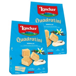 로아커 웨하스 콰드라티니 바닐라, 250g, 2개
