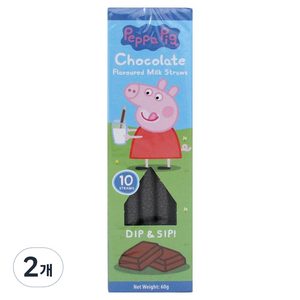 페파피그 초코맛 스트로우, 6g, 10개입, 2개