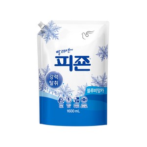 피죤 강력탈취 레귤러 섬유유연제 블루비앙카 리필, 1.6L, 1개