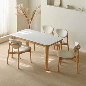 리샘 토리 세라믹 원목식탁 + 벨체어 B의자 세트 4인용 방문설치