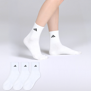 아디다스 여성용 베이직로고 중목 스포츠 양말