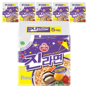 오뚜기 진라면 약간매운맛 120g, 30개, (5개입 X 6팩)