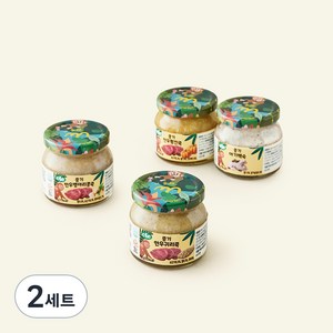 cle 중기 7~8개월 한우귀리죽 150g + 한우병아리콩죽 150g + 한우펌킨죽 150g + 아기백숙 150g 세트 / 75535198, 600g, 2세트