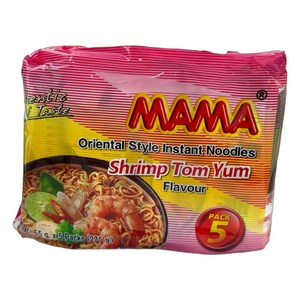 마마 새우 톰얌맛 라면 55g, 5개