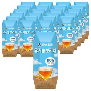 파스퇴르 유기농 보리차, 125ml, 24개