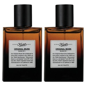 키엘 오리지널 머스크 향수 오드뚜왈렛, 50ml, 2개