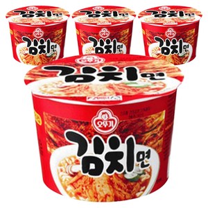 오뚜기 김치면 용기 105g, 4개