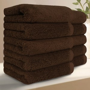 테리크 프리미엄 먼지없는 호텔 수건 200g 40수 코마사 면, 브라운, 10개