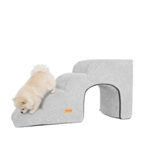 올미오펫 강아지 구름패브릭 동굴계단 4단, 어반그레이, 40 x 95 x ..., 1개