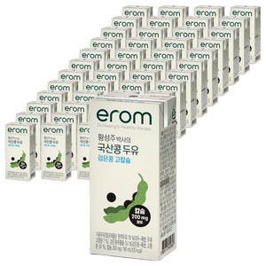 이롬 황성주 박사의 국산콩 두유 검은콩 고칼슘, 190ml, 48개