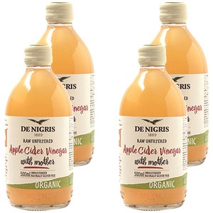 데니그리스 유기농 사과식초, 500ml, 4개