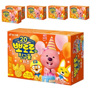 빙그레 뽀로로와친구들 크레커, 65g, 6개