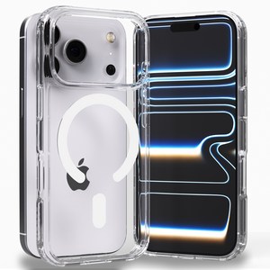 엑씨 에어스타 내장 맥세이프 호환 2배자력 변색방지 고투명 안전 범퍼 휴대폰 케이스