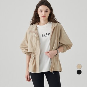 ELLE PARIS 스트링 후드 바람막이 점퍼