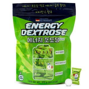 뉴트리크라프트 에너지포도당 사과향 캔디 100p, 272g, 1개