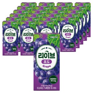서울우유 리이브 포도 주스, 190ml, 24개