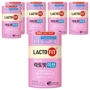 락토핏 이브 유산균 60p, 120g, 6개