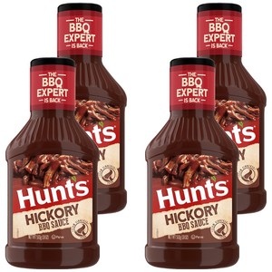 헌트 히코리향 바베큐소스, 510g, 4개
