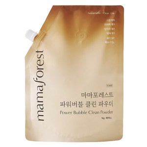 마마포레스트 파워버블 클린 파우더 세정제 리필, 1kg, 1개