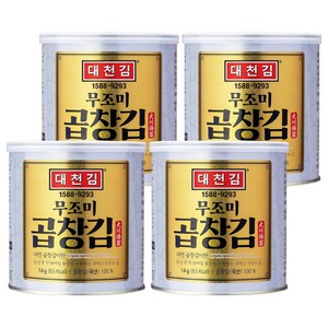 대천김 무조미 곱창캔김, 4개
