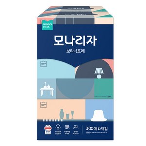 모나리자 보타닉포레 미용티슈 2겹, 300매, 6개